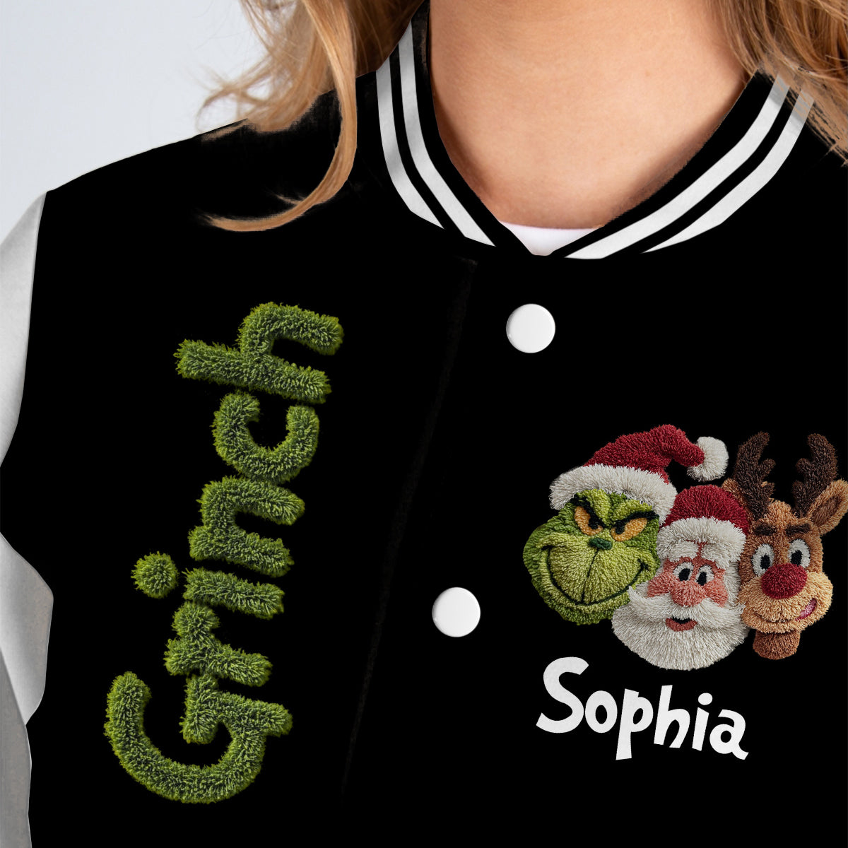 Merry Christmas - Personalized Stole Christmas Varsity Jacket