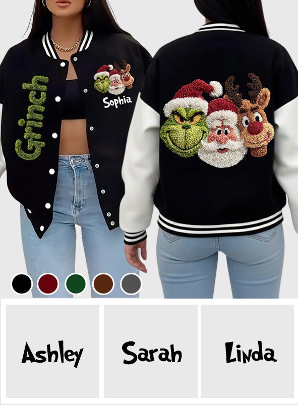 Merry Christmas - Personalized Stole Christmas Varsity Jacket