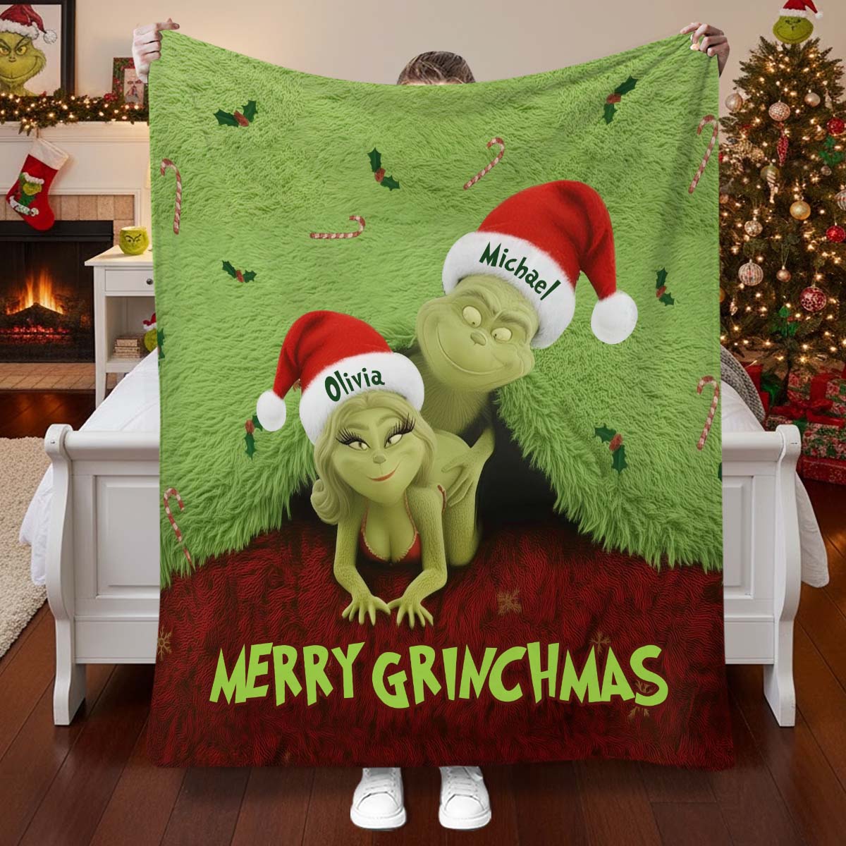 Favorite Thing To Do This Grinchmas - Personalized Stole Christmas Blanket