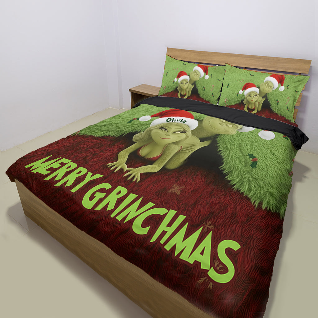 Favorite Thing To Do This Grinchmas - Personalized Stole Christmas Bedding Set