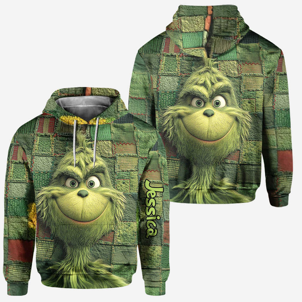 Noël vert - Sweat à capuche et leggings personnalisés avec étole de Noël