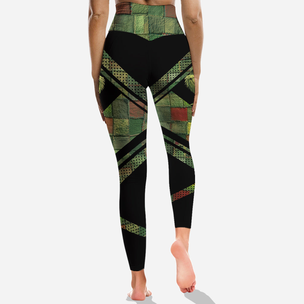 Noël vert - Sweat à capuche et leggings personnalisés avec étole de Noël
