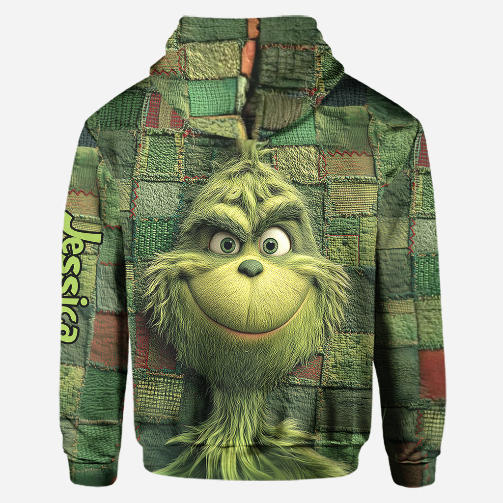 Noël vert - Sweat à capuche et leggings personnalisés avec étole de Noël