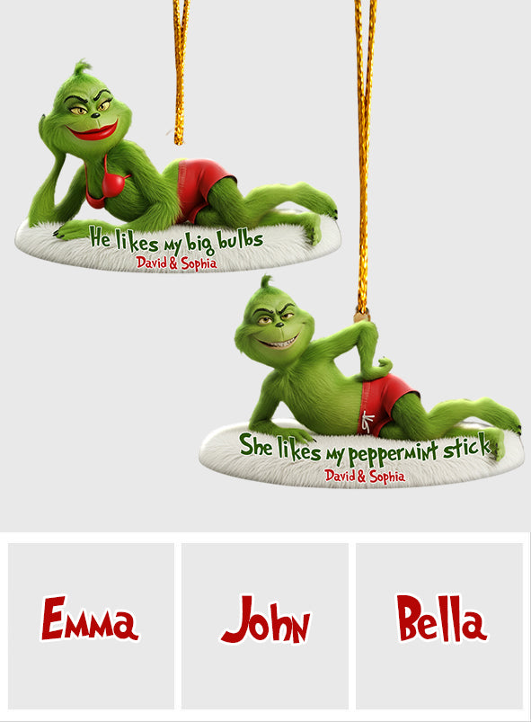 Cadeau de Noël pour couples - Étole personnalisée - Ornement de Noël