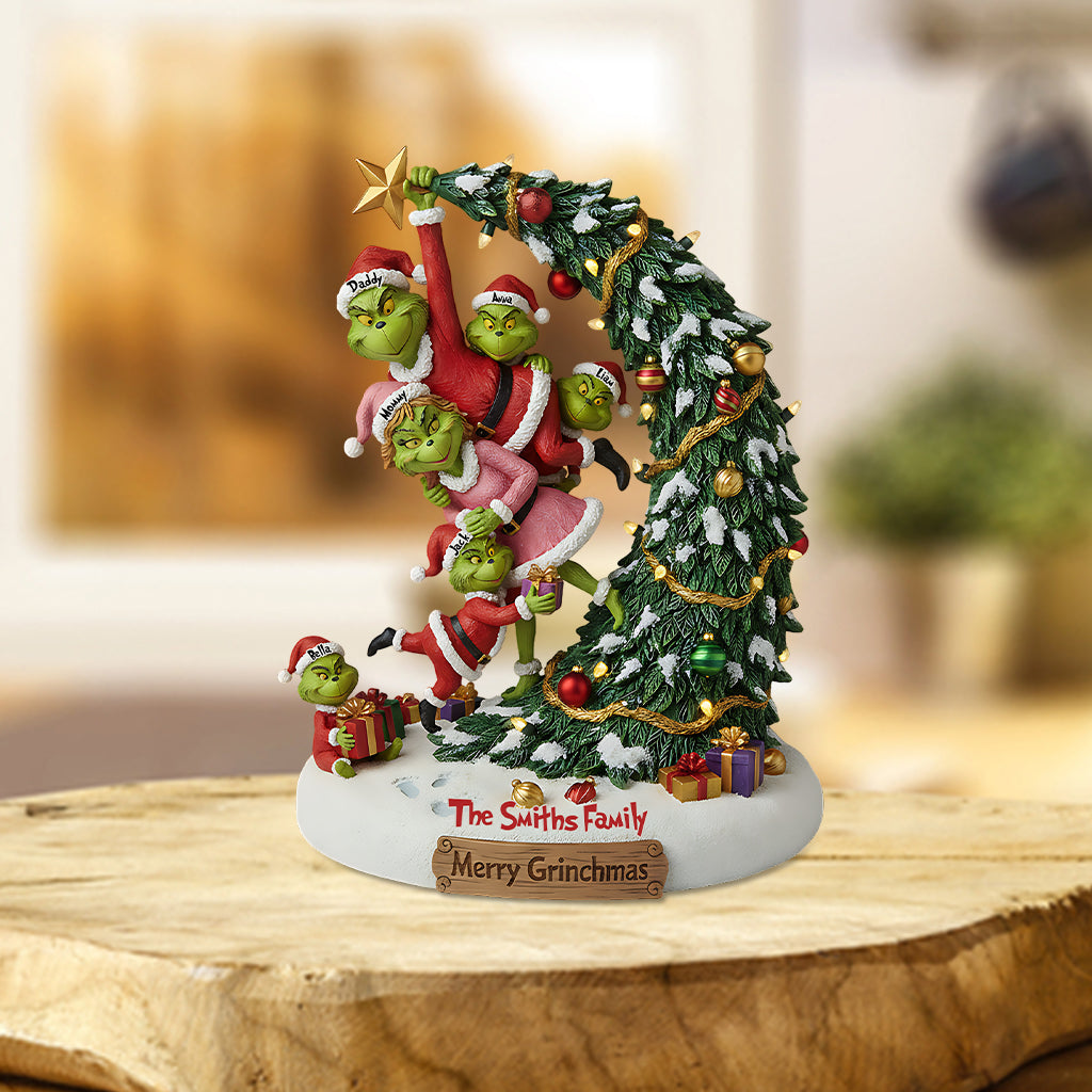 Cadeaux de famille - Étole de Noël personnalisée, plaque acrylique sur mesure