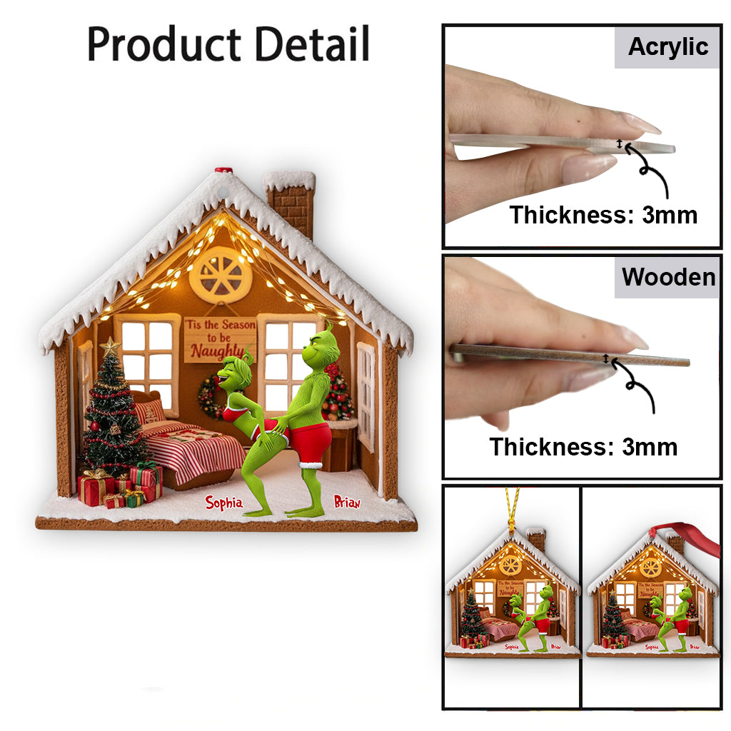 Til The Season To Be Naughty - Personalized Stole Christmas Ornament