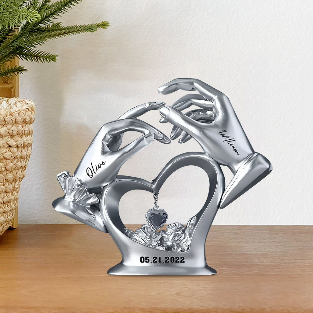 Cadeau d'anniversaire pour couple - Plaque acrylique personnalisée pour couple.