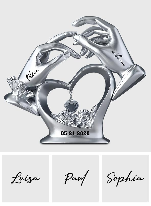 Cadeau d'anniversaire pour couple - Plaque acrylique personnalisée pour couple.