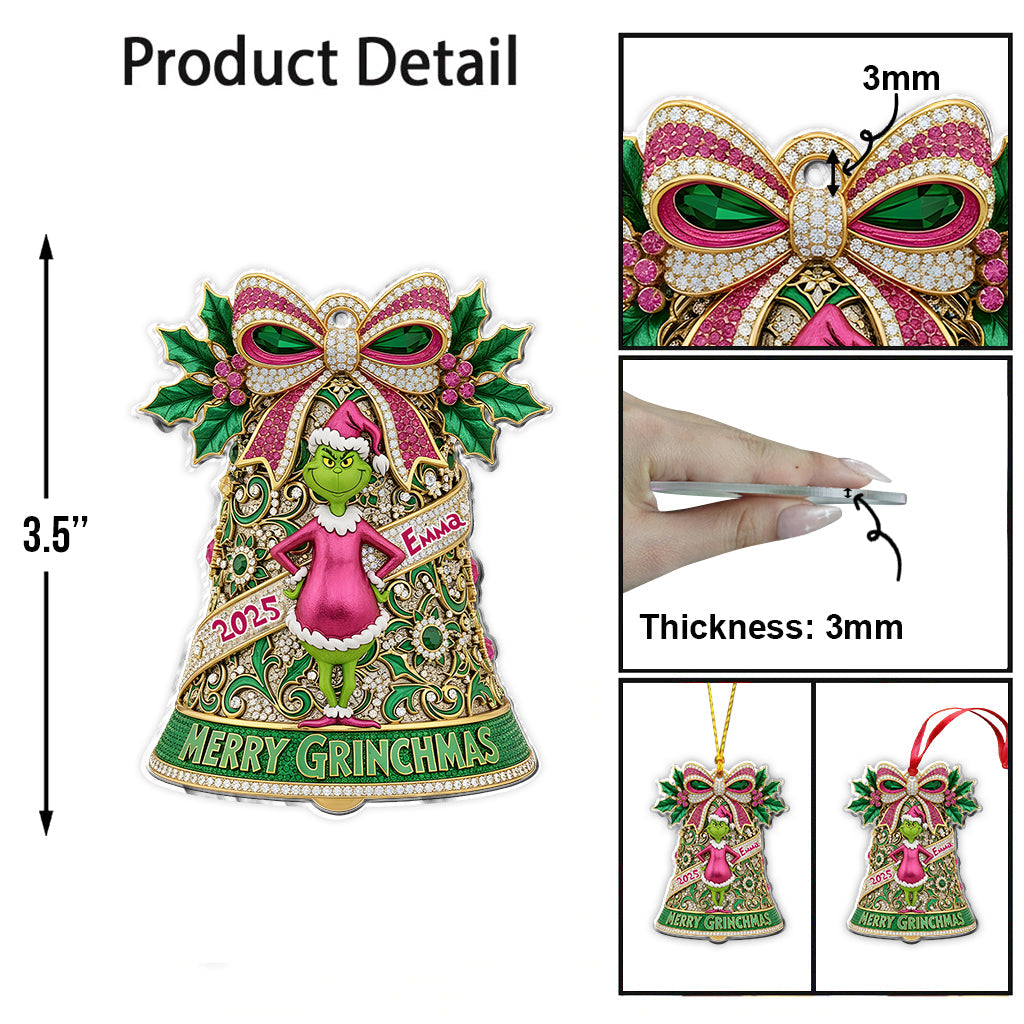 Joyeux Grinchmas - Étole de Noël personnalisée