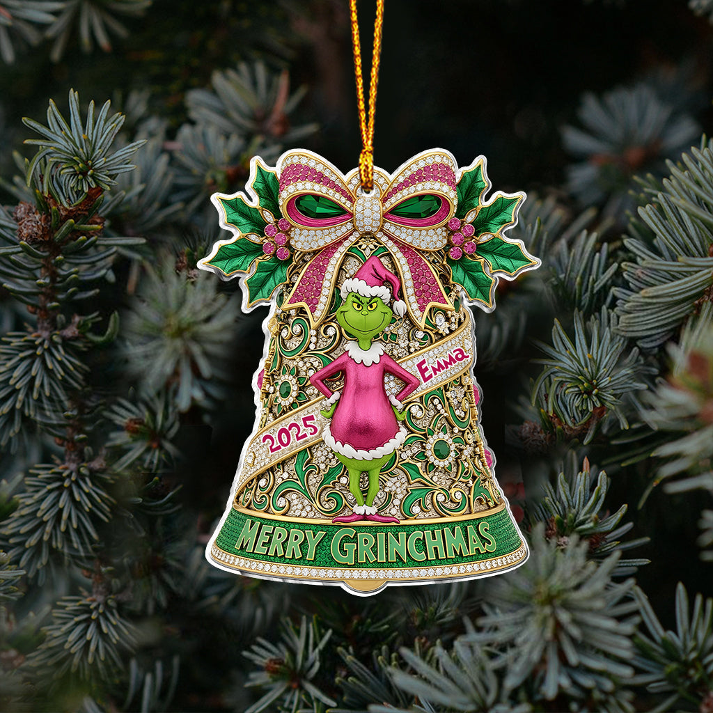 Joyeux Grinchmas - Étole de Noël personnalisée