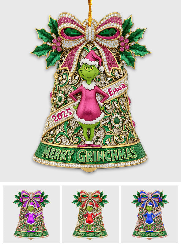 Joyeux Grinchmas - Étole de Noël personnalisée