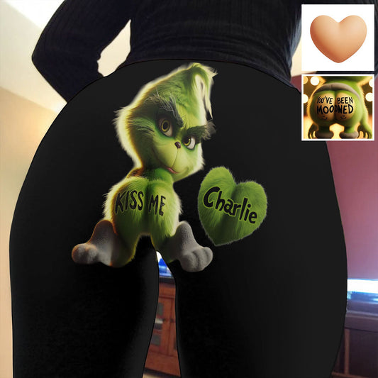 Embrasse-moi, monstre ! - Étole de Noël personnalisée - Leggings