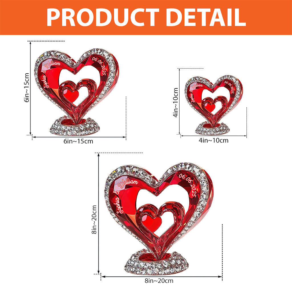 Toi et moi, on gère - Plaque acrylique personnalisée pour couple