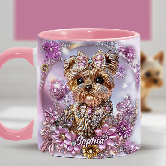Mug personnalisé pour amoureux des Yorkshire Terriers - Motif chien