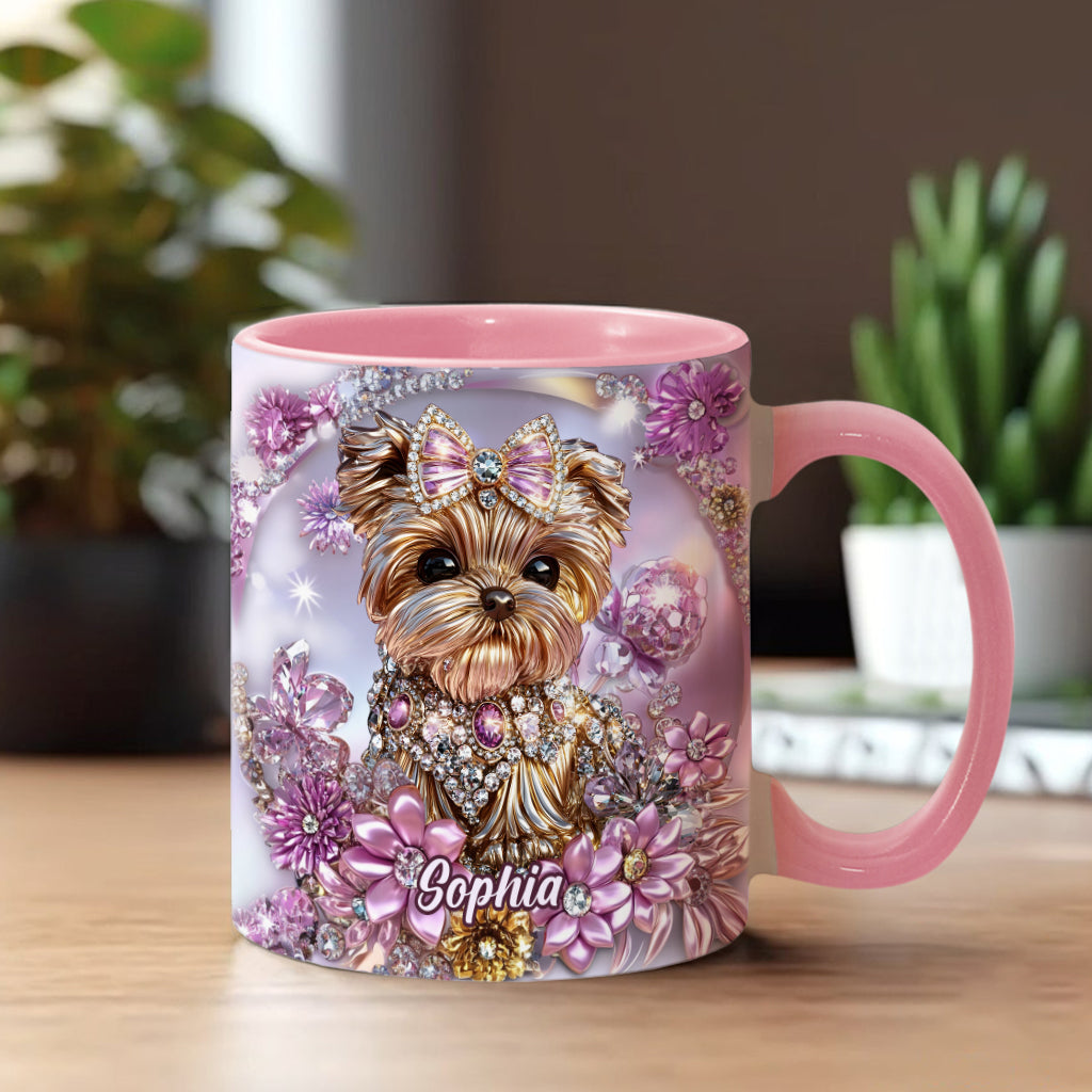 Yorkshire Terrier Lover - Personalized Dog Accent Mug