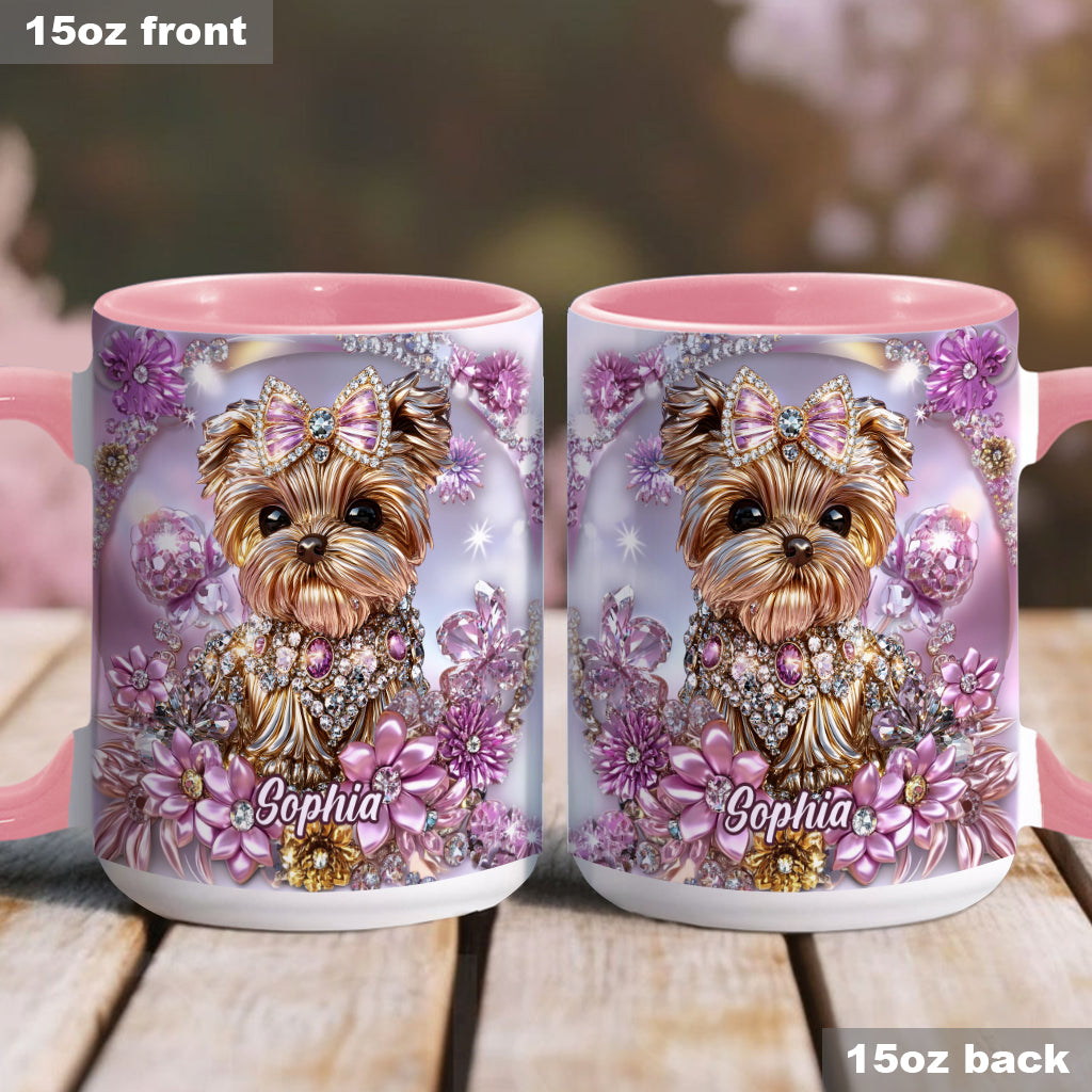 Yorkshire Terrier Lover - Personalized Dog Accent Mug