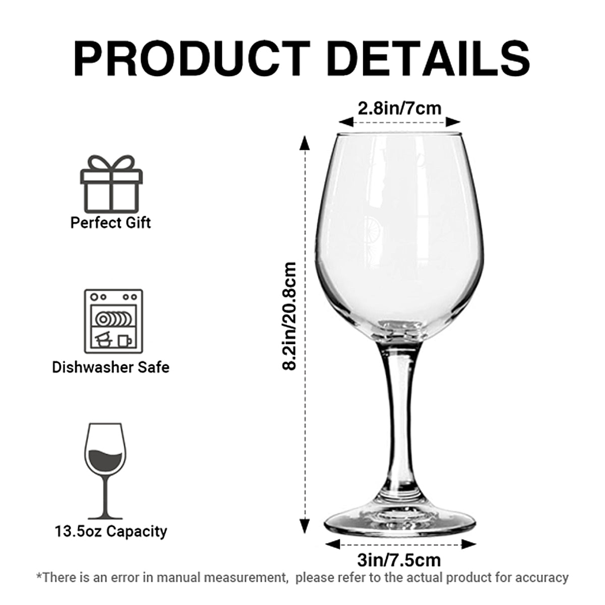 Merry Christmas - Personalized Stole Christmas Wine Glass With Long Stem