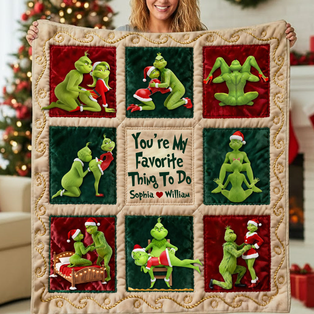 Joyeux Grinchmas - Étole de Noël personnalisée