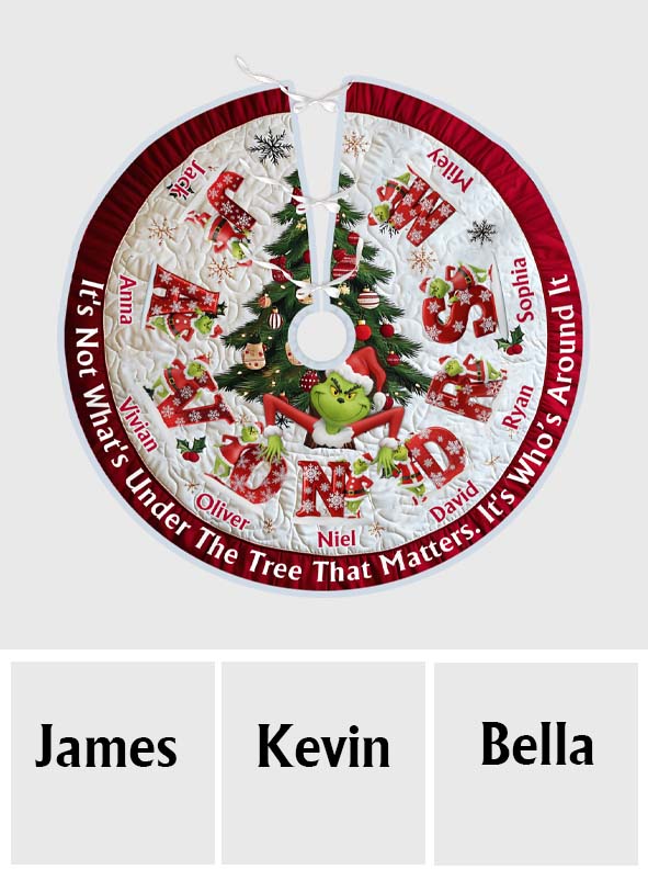 It's Not What Under The Tree - Personalized Stole Christmas Tree Skirt