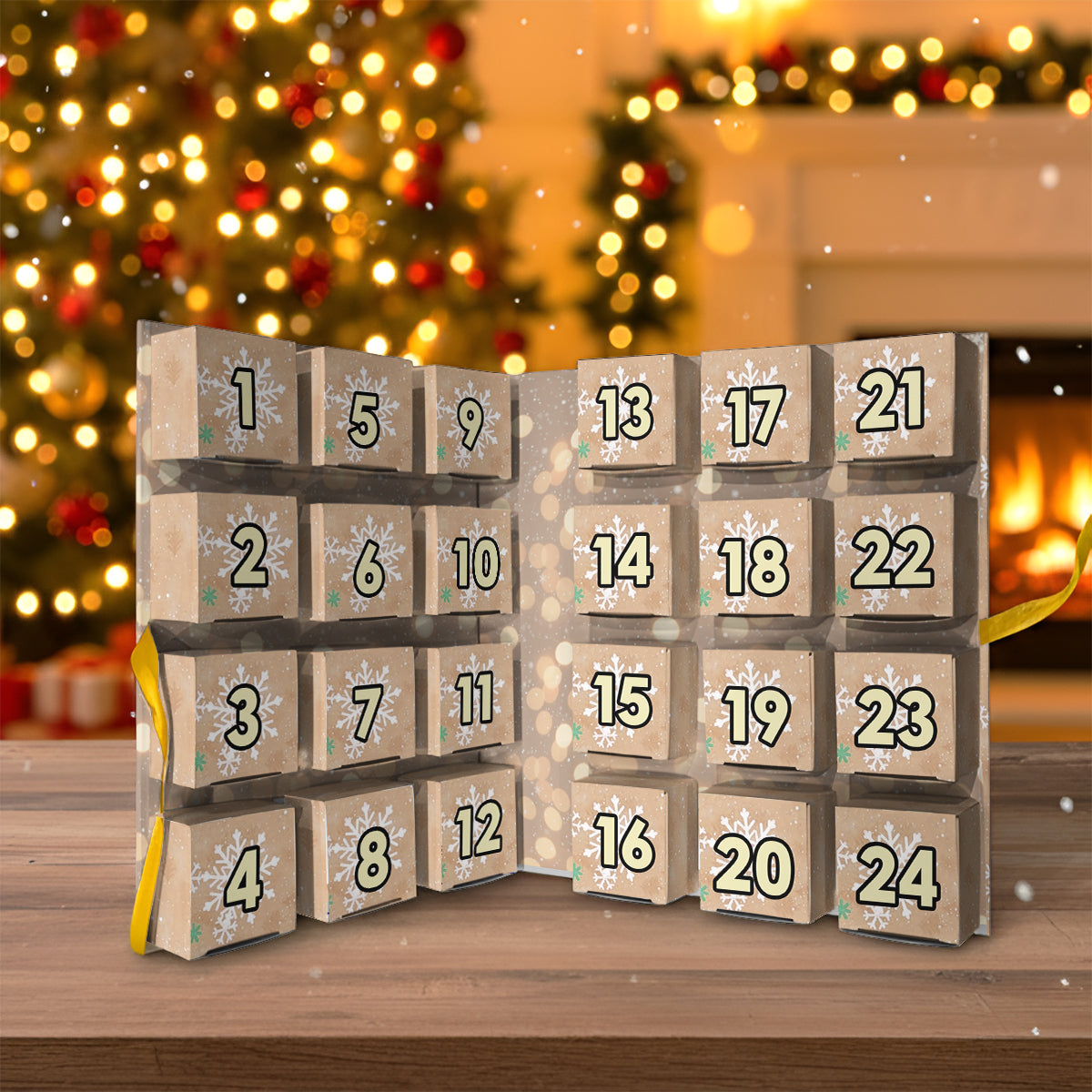Christmas Movies - Personalized Stole Christmas Folded Advent Calendar With Ornaments