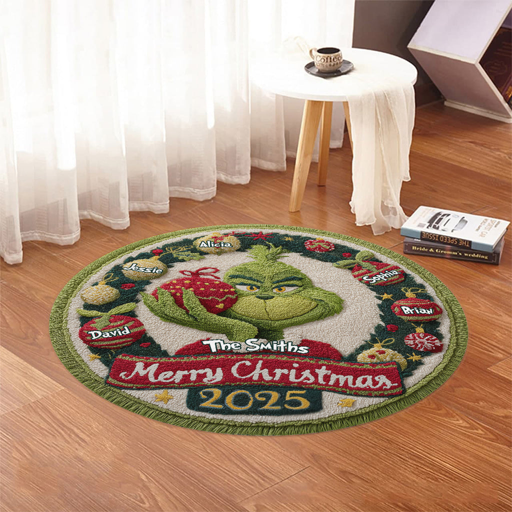 Joyeux Noël - Étole de Noël personnalisée - Tapis rond