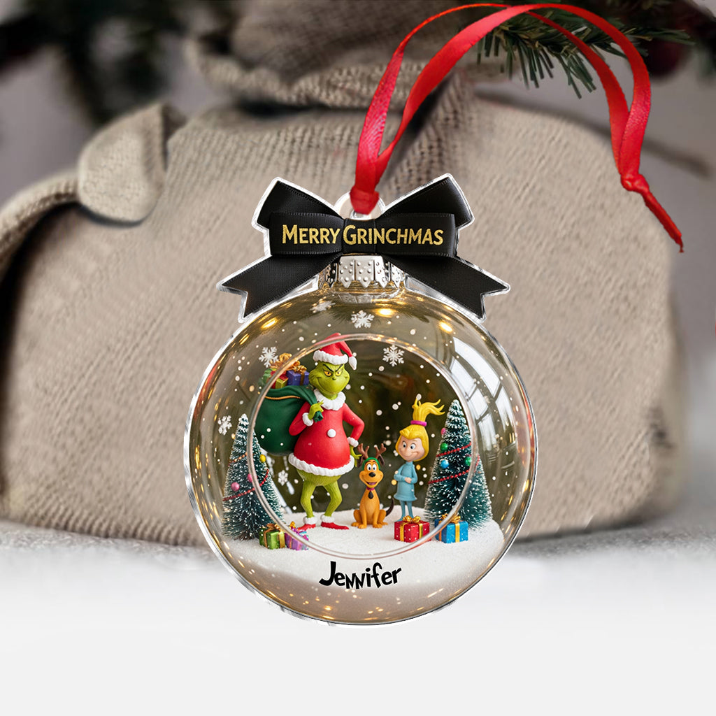 Joyeux Grinchmas - Étole de Noël personnalisée