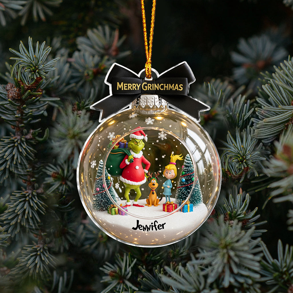 Joyeux Grinchmas - Étole de Noël personnalisée