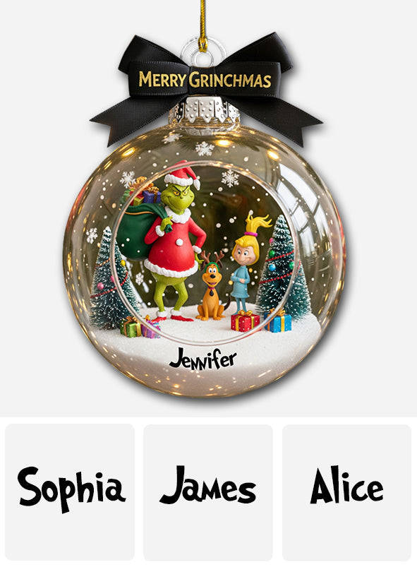 Joyeux Grinchmas - Étole de Noël personnalisée