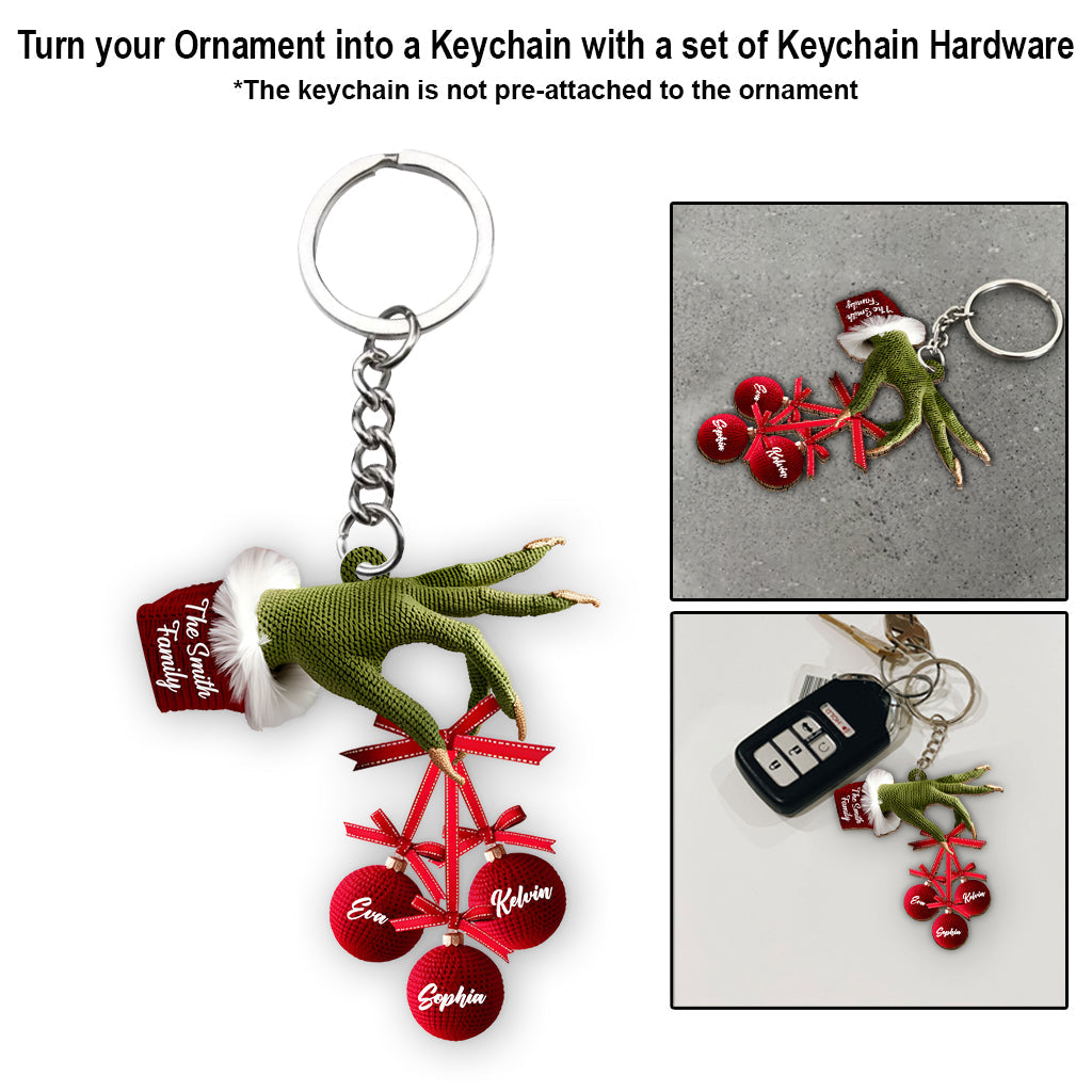 Happy Family - Personalized Stole Christmas Ornament