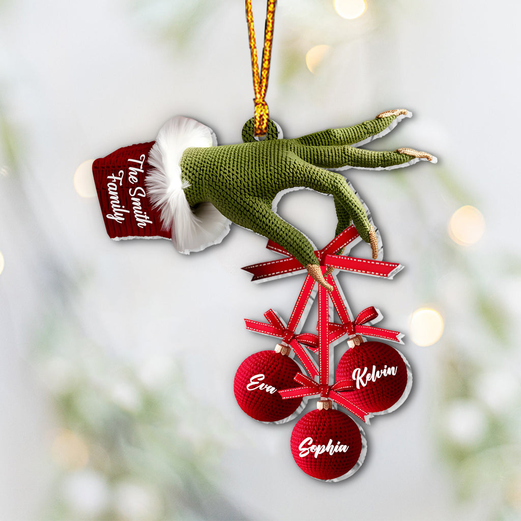 Happy Family - Personalized Stole Christmas Ornament