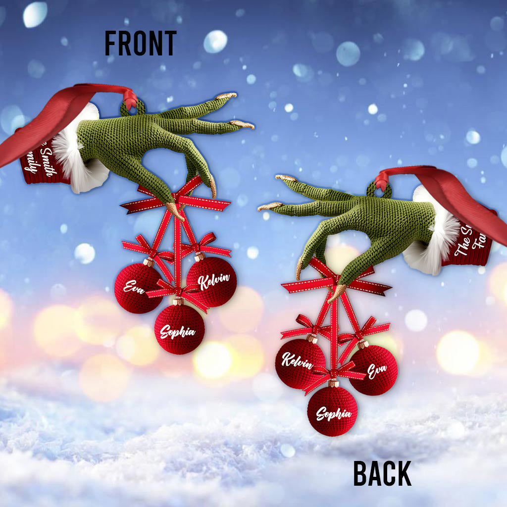 Happy Family - Personalized Stole Christmas Ornament