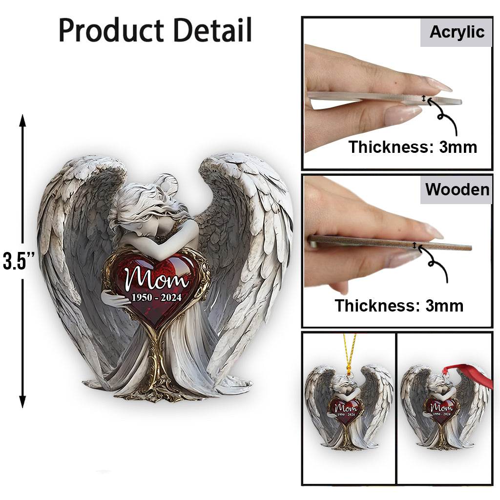 Sur les ailes des anges - Ornement commémoratif personnalisé