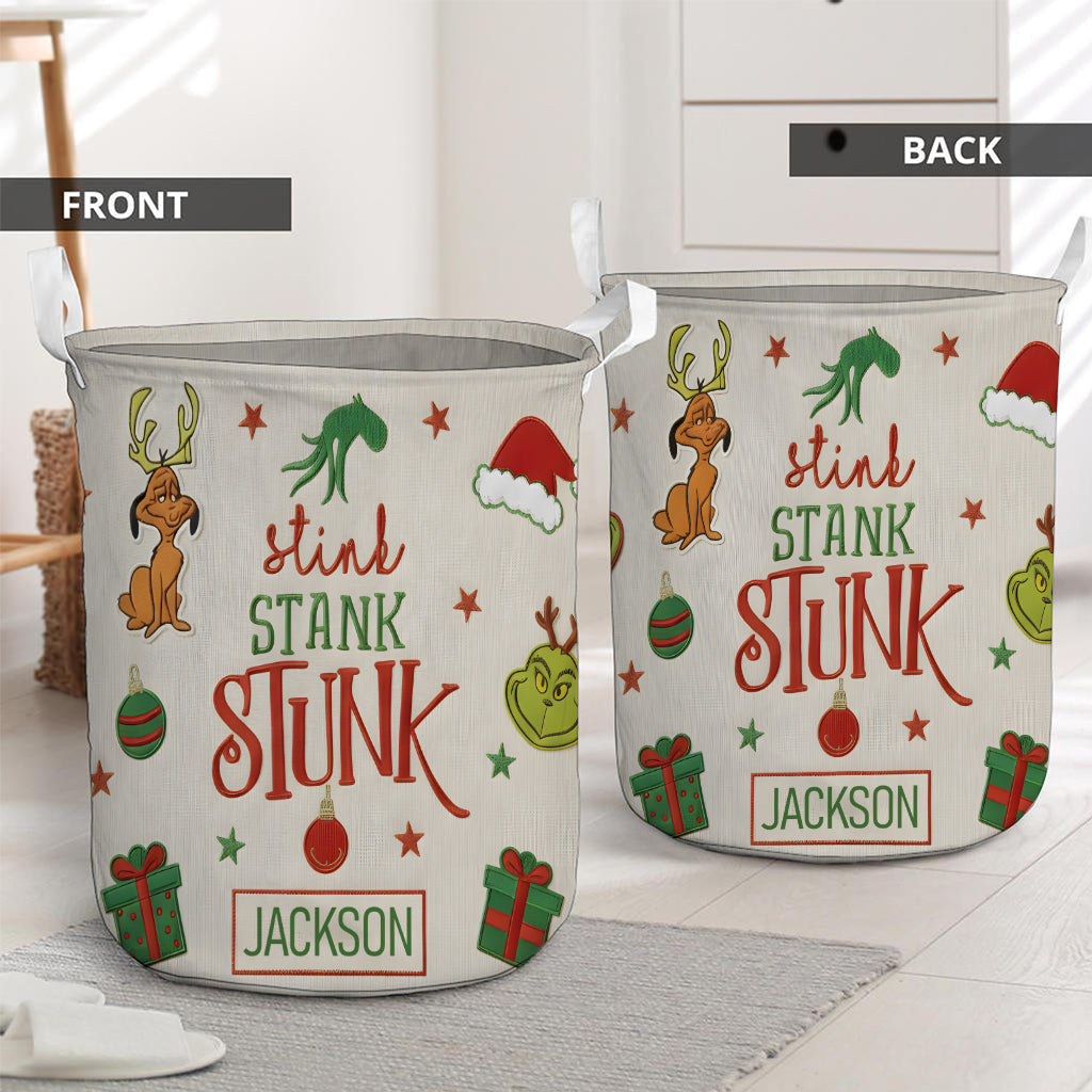 Stink Stank Stunk - Panier de rangement de Noël personnalisé Stole