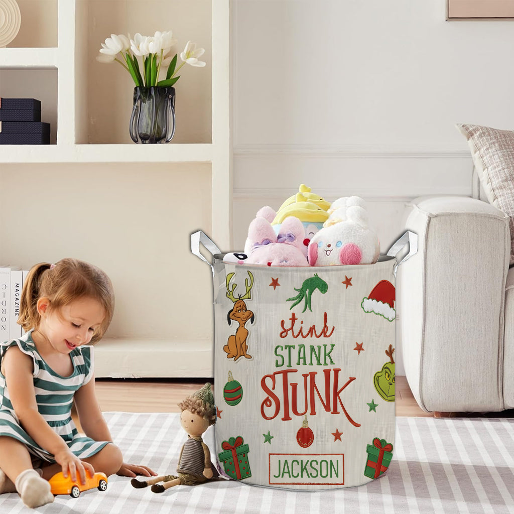 Stink Stank Stunk - Panier de rangement de Noël personnalisé Stole