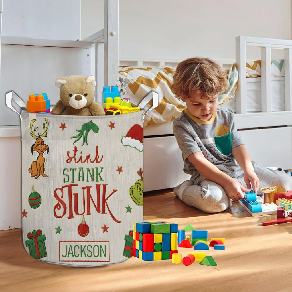 Stink Stank Stunk - Panier de rangement de Noël personnalisé Stole