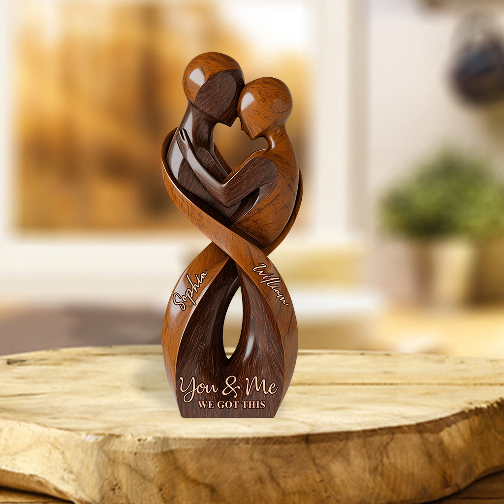 Toi et moi, on gère - Plaque acrylique personnalisée pour couple