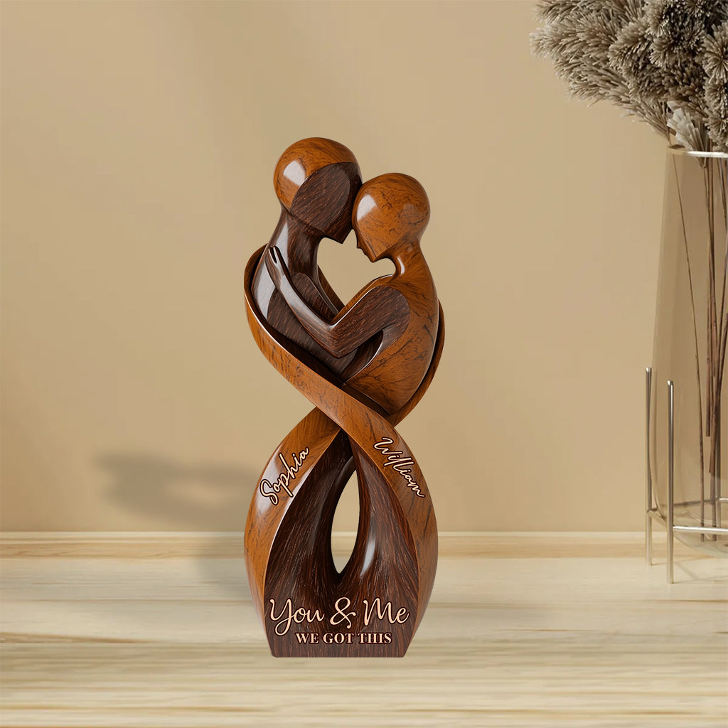 Toi et moi, on gère - Plaque acrylique personnalisée pour couple