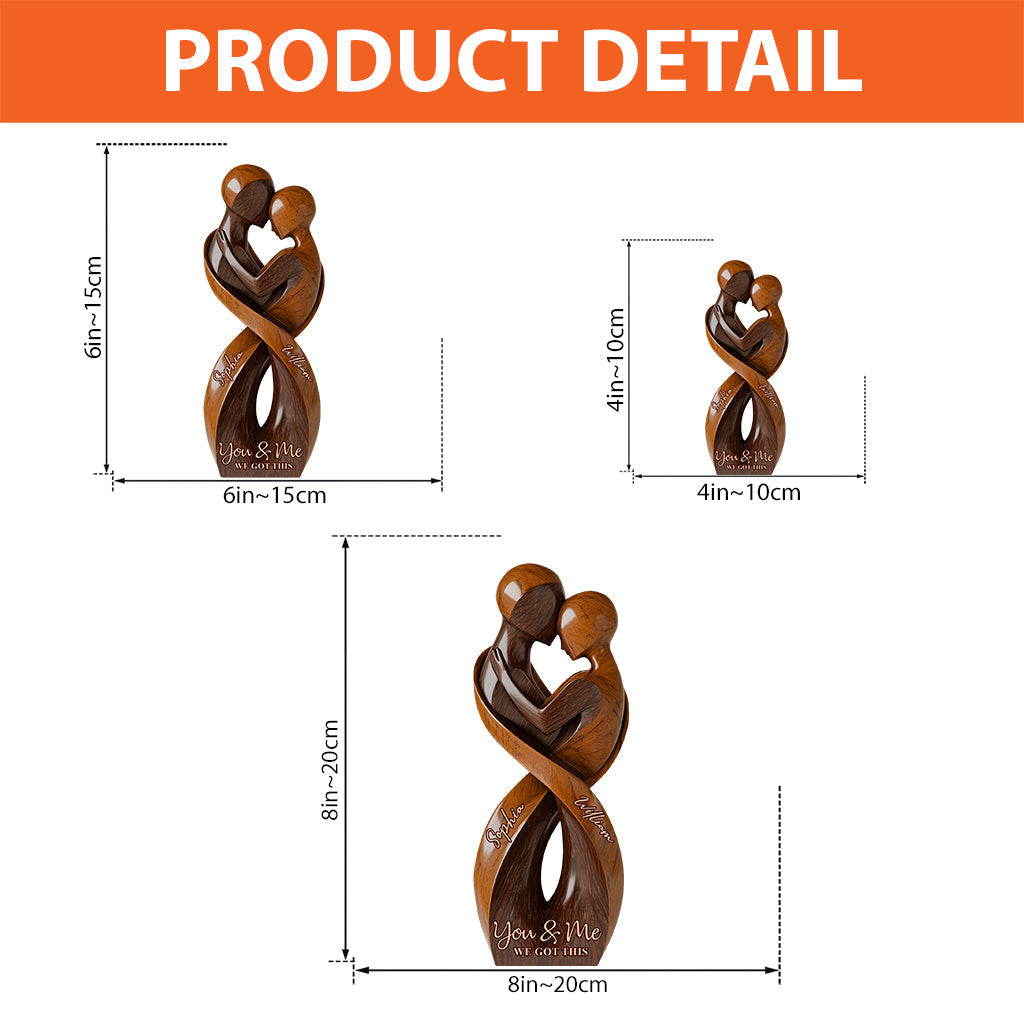 Toi et moi, on gère - Plaque acrylique personnalisée pour couple