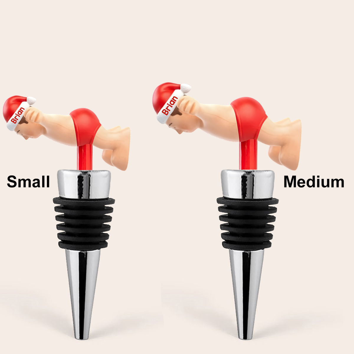 Naughty Christmas - Perfect Xmas Gift For Him - Personalized Stole Christmas Bottle Stopper