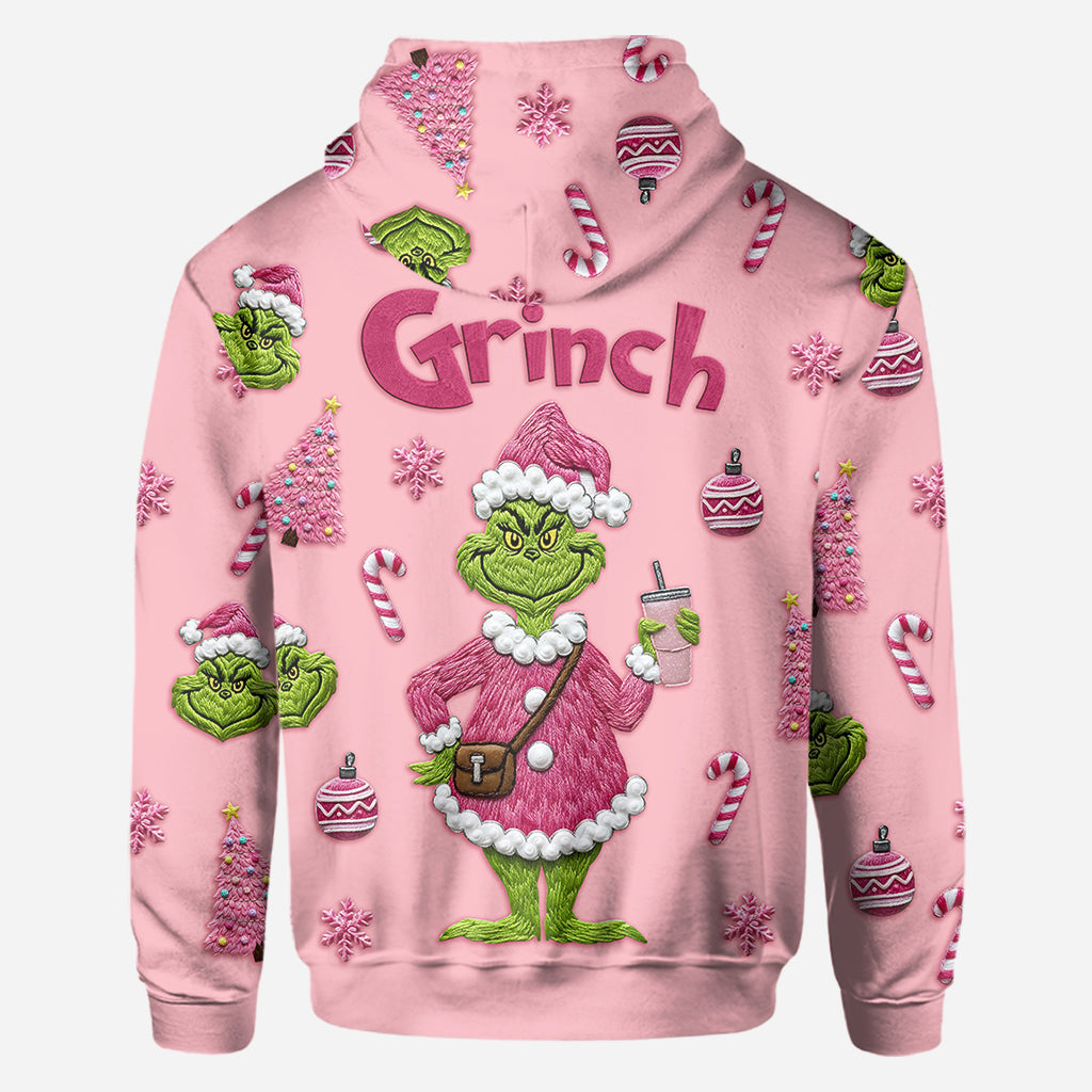 Joyeux Grinchmas - T-shirt personnalisé avec étole de Noël