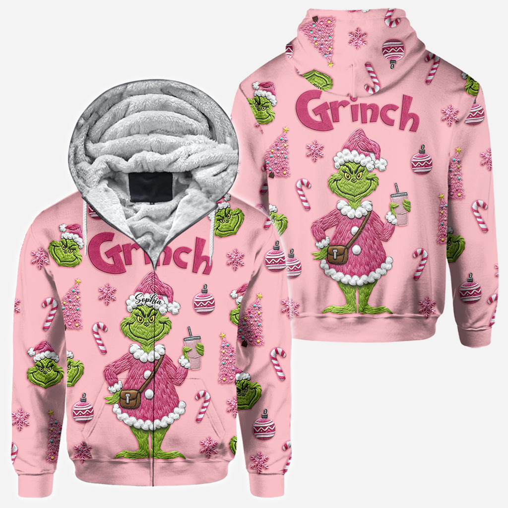 Joyeux Grinchmas - T-shirt personnalisé avec étole de Noël