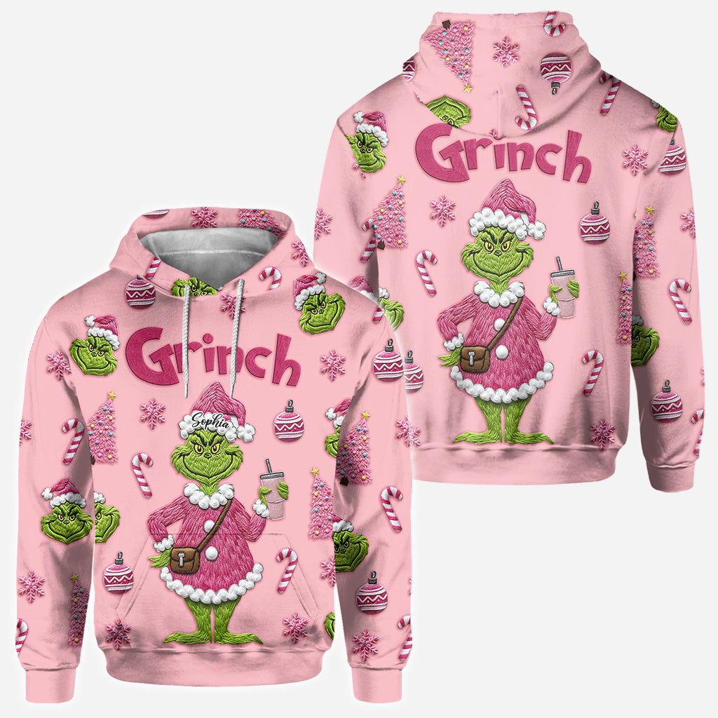 Joyeux Grinchmas - T-shirt personnalisé avec étole de Noël