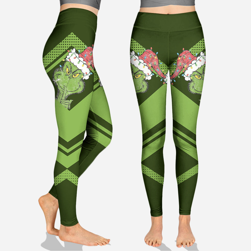 Joyeux Noël ! - Sweat à capuche et legging personnalisés avec étole de Noël