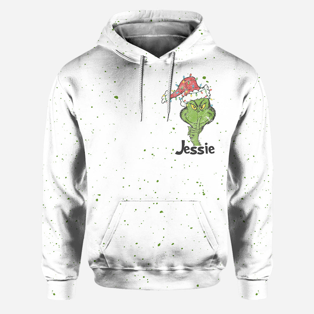 Joyeux Noël ! - Sweat à capuche et legging personnalisés avec étole de Noël