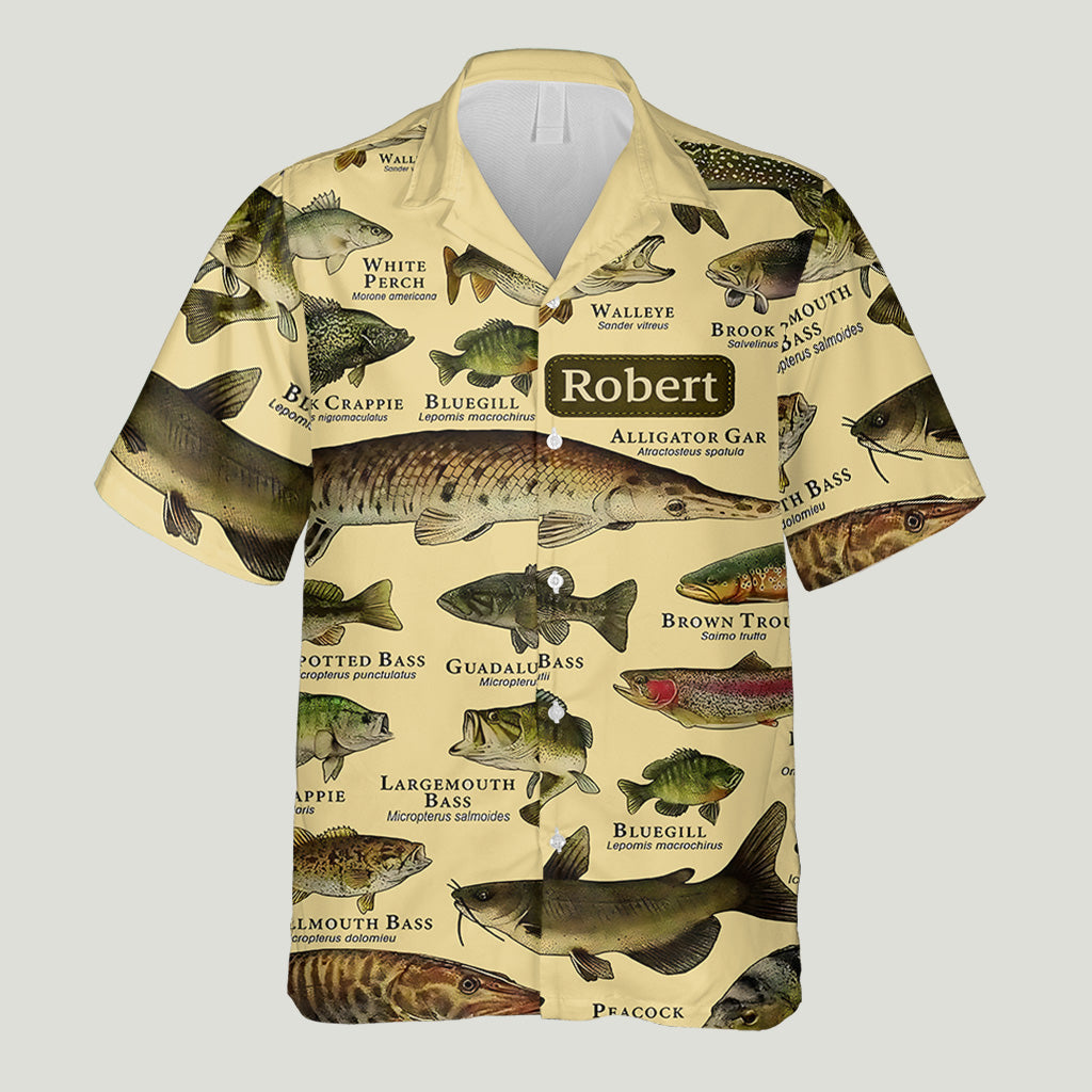 Poisson d'Amérique - Chemise hawaïenne de pêche personnalisée