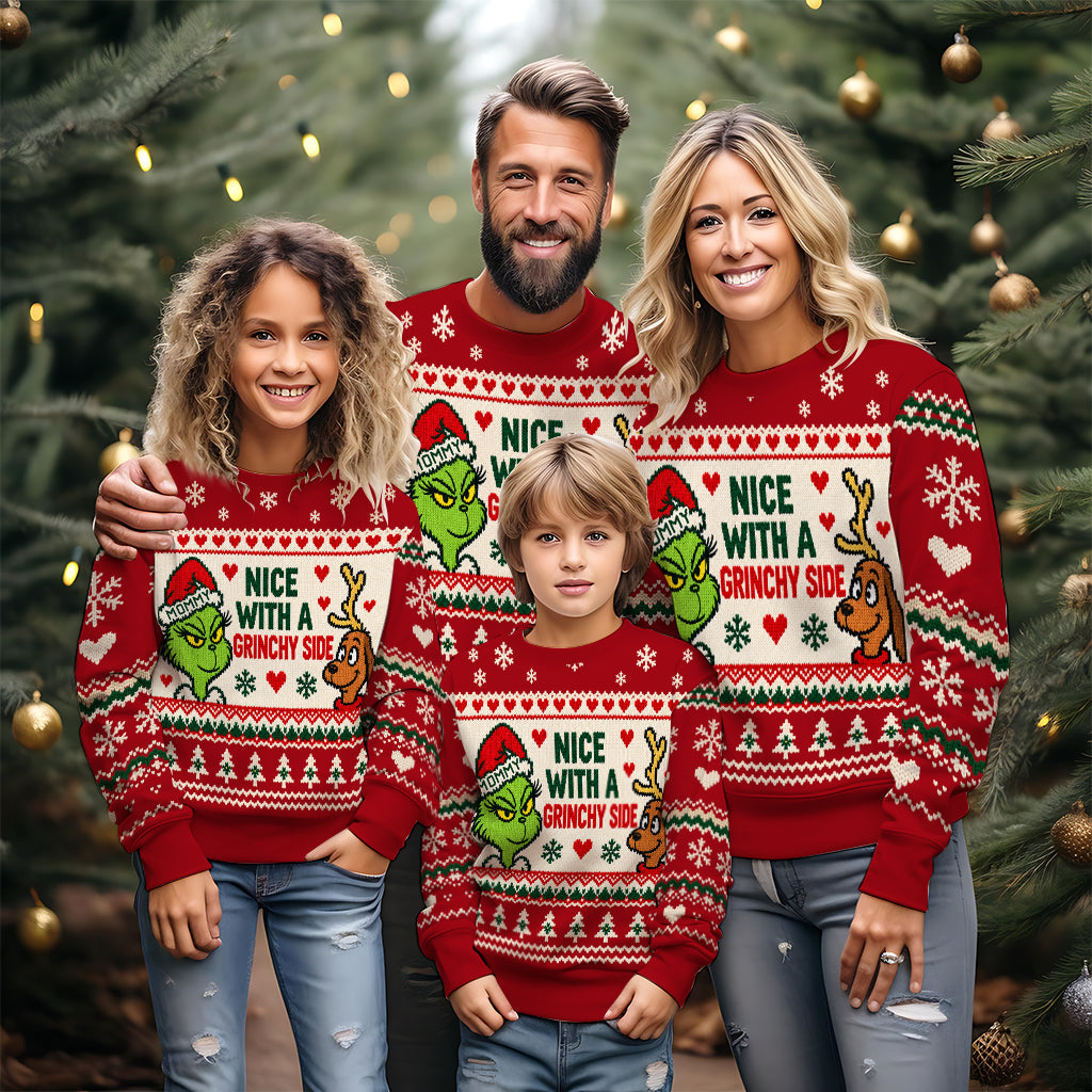 Naughty Looks Good on Us - Personalized Stole Christmas Ugly Sweater