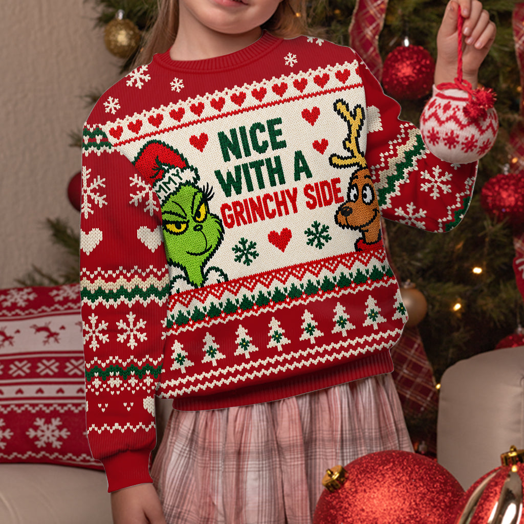 Naughty Looks Good on Us - Personalized Stole Christmas Ugly Sweater