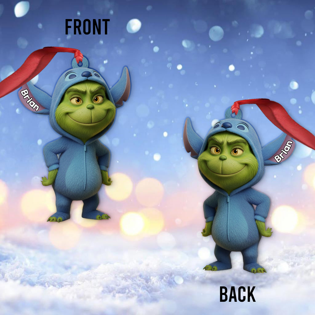 Joyeux Noël Amis Bleus et Verts - Étole de Noël personnalisée
