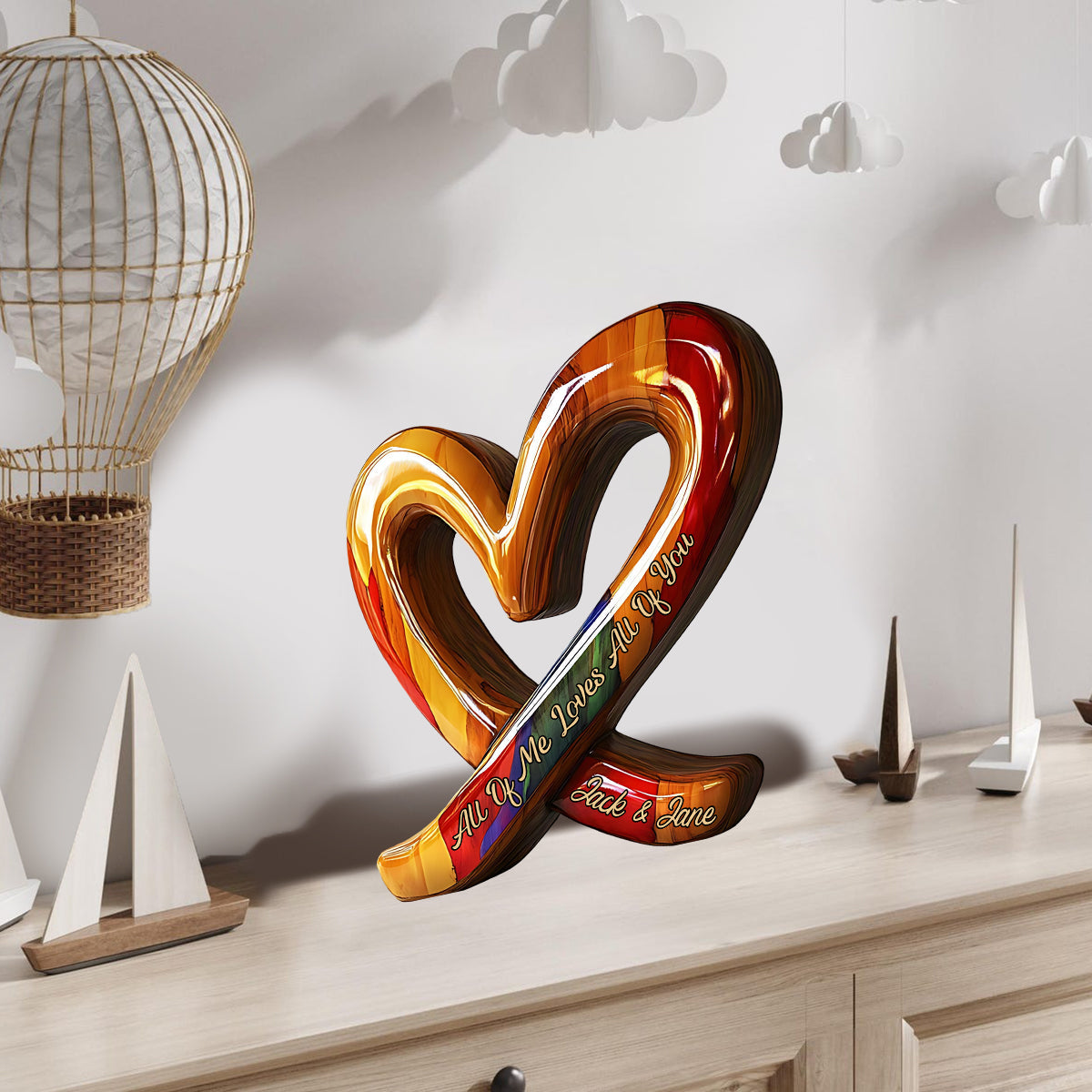 Toi et moi, on gère - Plaque en bois personnalisée pour couple