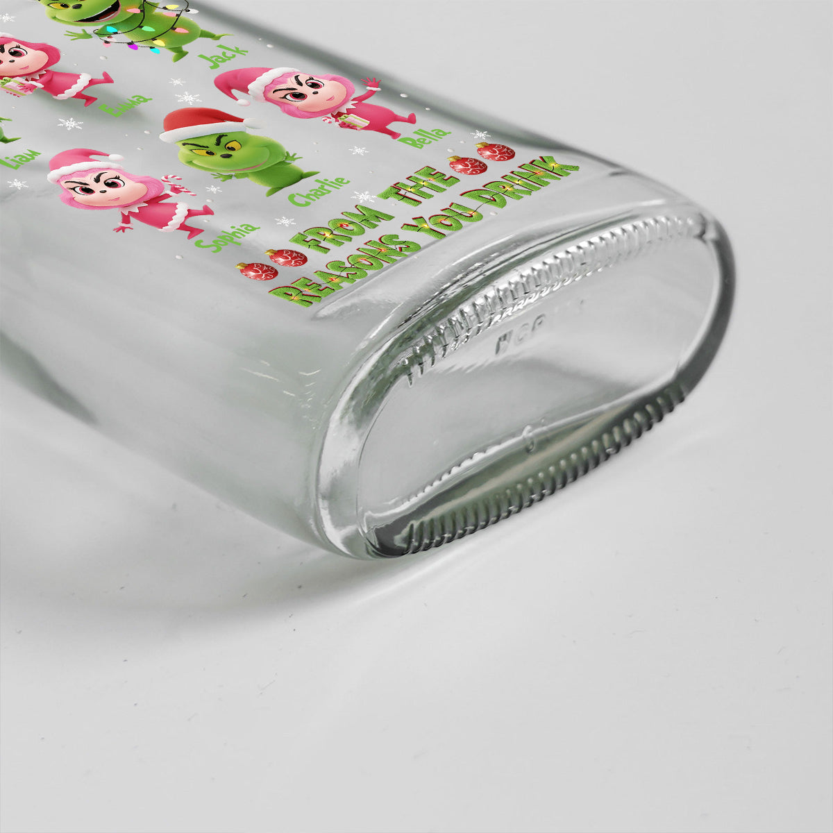 From Reasons You Drink - Personalized Stole Christmas Wine Bottle